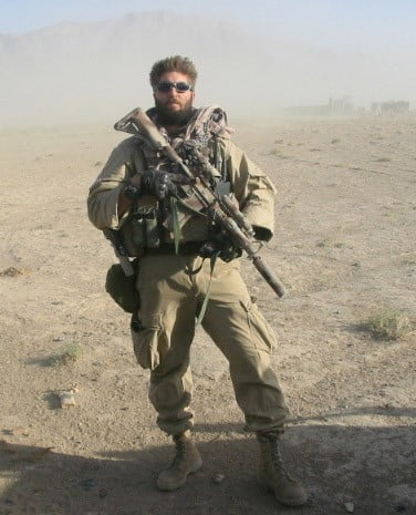 U.S. Navy SEAL Jason Redman in combat gear