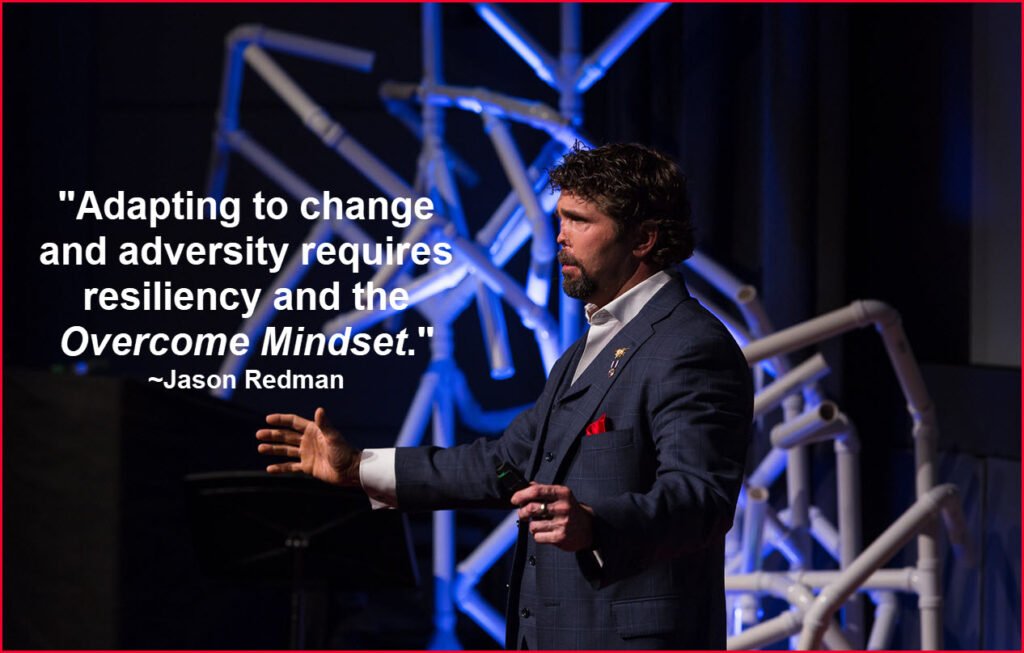 Jason Redman speaking at TedX talk on resiliency and leadership through change