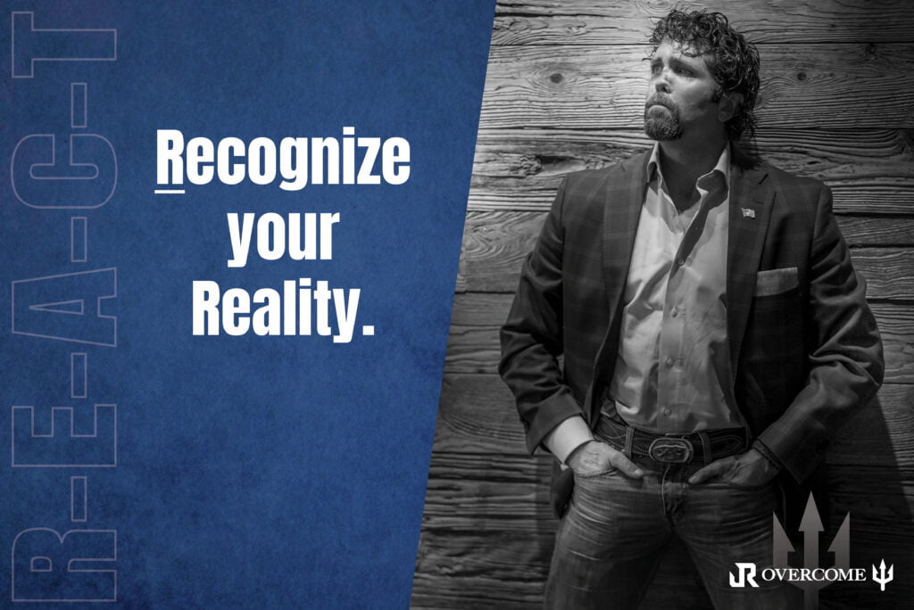 Jason Redman standing in front of wall explains how to recognize your reality as leaders